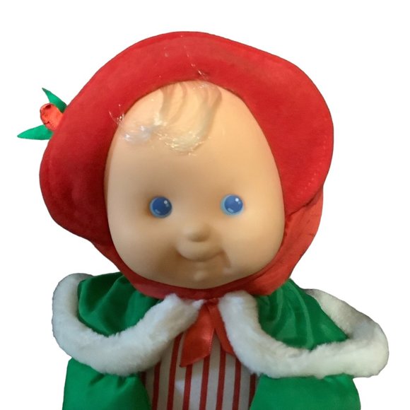 Vtg 1992 Fisher-Price Puffalump Kids Girl Doll Parachute 12" Christmas Holiday - Picture 2 of 5